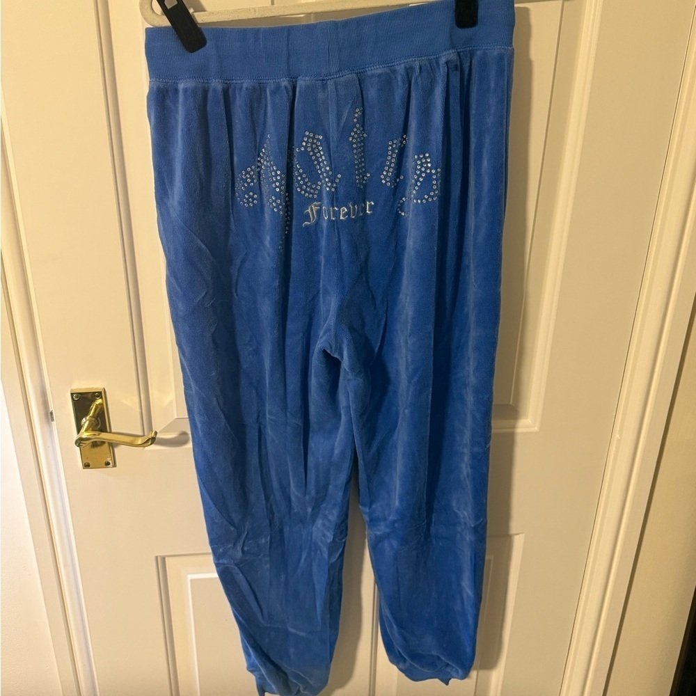 Juicy Couture x Forever 21 Blue Velour Joggers - Picture 3 of 7